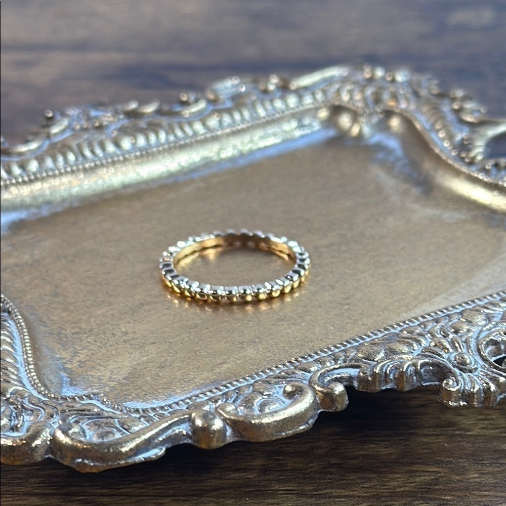 Elegant Gold Beaded Ring